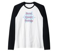 Snow Queen Energy Fierce Queer Holiday Pride Manche Raglan