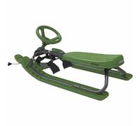 Snow Racer Iconique BIO Vert Sled Enfant Neige Rodeler Vert Volant Guidon