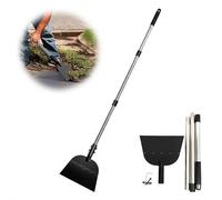 Snow Shovel,2026 New Ice Scraper Heavy Duty with Long Adjustable Handle,9"Wider Garden Flat Floor Scraper,Multifunctional Garden Shovel for Weed Removal GardenCar Camping