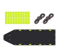 Snow Sled - Black Heavy Duty pour les marqueurs réfléchissants, équipement glacé avec corde flexible, équipement en plein air pour les sports d'hiver, pêche à la glace, jardinage, chasse, achèvement d