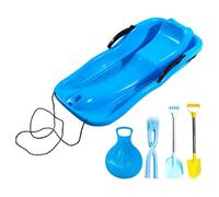 Snow Sled Board - Lightweight High Speed Sliding Sledge, Heavy Duty Shock Resistant Design, Comfortable Grip Handles for Kids Adults Boys Girls, Outdoor Winter Toy, 24.8x12.99x3.15 inches