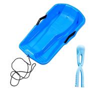 Snow Sled - Heavy Duty Snow Sledge | Downhill Sledding Sleigh Sand Board | Lightweight High Speed Slides for Kids Lawn Beach Ice Grass Men Women Boys Girls Youth Teens Fun Sports Family