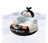 Snow Sled Tube - Inflatable Penguin Snow Floater - PVC Backrest for Adults | with Handles Heavy Duty Snow Tube Boys Girls Outdoor Sledding Ski Water Lake Pool Sports Floating