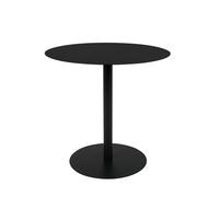 SNOW - Table basse ronde en métal brossé noir D35 Noir