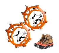 Snow Traction Crampon - Ice Traction Cleats,8-Spike Wear-Resistant Talon Boots Grippers for Women Winter Hiking Climbing Fishing Walking Jogging Outdoor