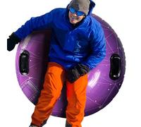 Snow Tube - Snow Ring Grip Patch, Ice Slider Chambre à air épaisse, Coaster Hiver Coaster Heavy Float Cushion Ride, Rider ICY Loop Rapid Downhill Coaster Forme Frosty Play Ring Design | Fam. Pour les
