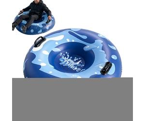 Snow Tube - Traîneau d'hiver Gonflable pour s'amuser en Plein air avec Un Design interactif | PVC Robuste avec Structure Pliable, Jouet de Neige à Glissement Rapide pour la Famille, Les, Les a
