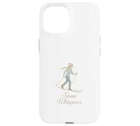 Snow Whisperer Serene Ski Calme Hiver Coque pour iPhone 15