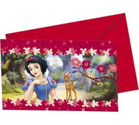 Snow White - Invitations pack de 6 - Carton SG38660 (Taille unique) (Rouge)