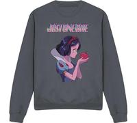 Snow White - "Just One Bite" Sweatshirt pour homme/femme unie TV15041 (M) (Charbon de bois)