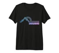 Snowbird Utah Souvenir de Montagne rétro T-Shirt Haut de Gamme