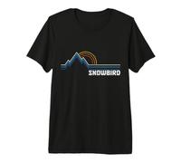 Snowbird Utah Souvenir de Montagne rétro T-Shirt Haut de Gamme