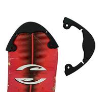 Snowboard Bumper Strip, Longboard Edge Protector - Bande anti-collision de snowboard incurvée, garde de nez de longboard noire, housse de planche de skateboard pour jeunes, débutants