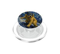 Snowboard Golden Retriever Art Snowboard Chien PopSockets PopGrip pour MagSafe