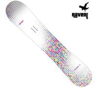 Snowboard Junior RAVEN - Pearl - Flex souple Full Rocker - Cambre inversé - Shape true twin 110