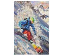 Snowboard Puzzle De 1000 Pièces pour Adultes, Adolescents Et Enfants Puzzles, Décompression Intellectuelle, Jeu Familial Amusant 78×53cm