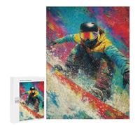 Snowboarder in Action -12 Puzzle 500 Pièces Educa Jouet en Bois Cadeau Unique Décoration Intérieure Jeu Éducatif Challenge Toy Adultes Et Enfants À Partir De 14 Ans 500 PCS