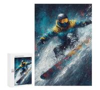 Snowboarder in Action -13 Puzzle 300 Pièces Educa Jouet en Bois Cadeau Unique Décoration Intérieure Jeu Éducatif Challenge Toy Adultes Et Enfants À Partir De 14 Ans 300 PCS