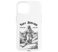 Snowboarder Snowboard Patron Saint Bernard Boarder Coque pour iPhone 15