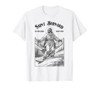 Snowboarder Snowboard Patron Saint Bernard Boarder T-Shirt Graphique avec Valeur