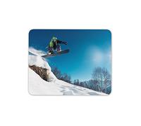 Snowboarder Tapis de Souris Tapis de Surf des neiges de Montagne de Noël Cadeau Ordinateur PC Cadeau # 8113