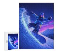 Snowboarding Adventure in Neon Lights Puzzle 1000 Pièces Educa Jouet en Bois Cadeau Unique Décoration Intérieure Jeu Éducatif Challenge Toy Adultes Et Enfants À Partir De 14 Ans 500 PCS