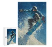 Snowboarding Adventure in Winter Puzzle 1000 Pièces Educa Jouet en Bois Cadeau Unique Décoration Intérieure Jeu Éducatif Challenge Toy Adultes Et Enfants À Partir De 14 Ans 1000 PCS