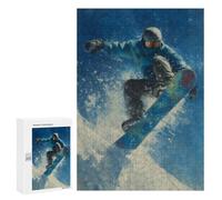 Snowboarding Adventure in Winter Puzzle 1000 Pièces Educa Jouet en Bois Cadeau Unique Décoration Intérieure Jeu Éducatif Challenge Toy Adultes Et Enfants À Partir De 14 Ans 300 PCS