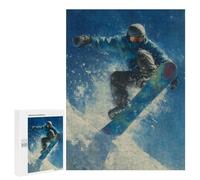Snowboarding Adventure in Winter Puzzle 1000 Pièces Educa Jouet en Bois Cadeau Unique Décoration Intérieure Jeu Éducatif Challenge Toy Adultes Et Enfants À Partir De 14 Ans 500 PCS