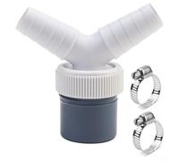 Snowchecking Adaptateur de vidange, double raccord de tuyau d'évacuation pour machine à laver et lave-vaisselle en forme de Y avec entrée Ø 18-24 mm et sortie pour tuyau Ø 40 mm (double connexion Y)