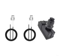 Snowchecking Allumeur de barbecue avec 2 sorties, interrupteur d'allumage à impulsion et kit d'électrodes, pour remplacement de barbecue extérieur, ABS noir