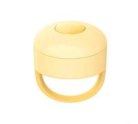 snowchecking Bague de télécommande à dents bleues, appareil à selfie, tour de page pour téléphone portable, sans fil, bague de télécommande légère pour une navigation rapide vidéo Tiktok (jaune)