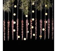 Snowchecking Boules de Noël, se fixent aux arbres, aux fenêtres ou aux murs pour des options de décoration flexibles pour des fêtes variées et dynamiques (rose)