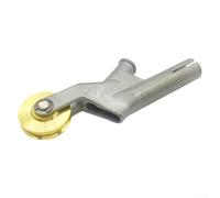 Snowchecking Buse de soudage au sol en acier inoxydable - Bouche ronde avec roue pour sol en PVC PP PE PC - Diamètre intérieur : 5 mm - 8 mm