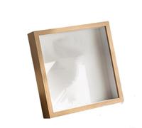 Snowchecking Cadre photo en bois, disponible en quatre tailles différentes, affichage personnalisé avec des fleurs séchées éléments artistiques pour affichage, orientation paysage ou portrait (20,3 x