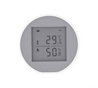 Snowchecking Capteur intelligent de température et d'humidité avec écran LCD pour Zigbee, contrôle par application, alimentation USB ou batterie, thermomètre hygromètre sans fil pour Tuya (wifi)