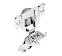 Snowchecking Charnière de porte 3D réglable à ouverture vers l'intérieur avec fermeture amortie et fonctionnement silencieux, charnière d'armoire en acier laminé à froid en argent