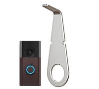 snowchecking e sonnette vidéo, outil de retrait sécuris ouverture de caméra pour sonnette, construction en acier inoxydable, design compact portable de 5 cm, libération rapide