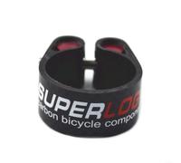 snowchecking Colliers de serrage pour tige de selle en fibre de carbone 27,2/30,8/31,6 mm avec écrous en alliage d'aluminium pour pièces de vélo de route, noir et rouge (27,2)