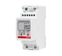 Snowchecking Compteur d'énergie numérique à écran LCD monophasé avec RS485, moniteur de facteur de puissance de courant de tension, compteur kWh, pour laboratoire d'usine domestique, blanc