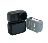Snowchecking Coque de protection en silicone avec bouclier de sécurité d'écran pour DJI OSMO-NANO, design compact et léger en noir ou gris, installation facile pour les voyages (noir)