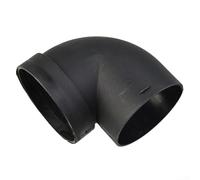 Snowchecking Coude à 90 degrés 75 mm Joint de conduit rond en plastique pour connecter un tuyau rond ou un tuyau flexible, connecteur de tuyau de conduit d'air