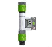 Snowchecking Débitmètre d'eau intelligent Wifi pour un suivi en temps réel de l'utilisation pour le jardin et la maison avec contrôle par application, couleur blanche, modèle B, filetage européen (A)