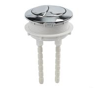 Snowchecking Double bouton de chasse d'eau robuste en ABS de rechange pour réparation de réservoir d'eau de salle de bain, mécanisme poussoir facile à installer, compatible avec une large gamme de