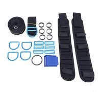 snowchecking Ensemble harnais de plongée avec épaulettes en néoprène, sangles réglables en nylon et matériel en acier inoxydable pour plaque arrière BCD (bleu)