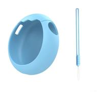 Snowchecking Étui de transport en silicone avec lanière pour Tamagotchi Pix Virtual Pet - Protection d'écran - Bleu