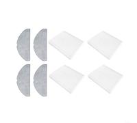 snowchecking Filtres HEPA et serpillères pour Eufy G50 Hybrid/L60 pour Hybrid SES, lot de 8/12 accessoires pour aspirateur robot, dépoussiérage haute efficacité pour poils d'animaux (A)
