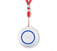 snowchecking For Tuya For Smart SOS Button Alarm, Wireless Caregiver Pager for Elderly, WiFi Call System with App Alerts for Home & Nursing Care, White