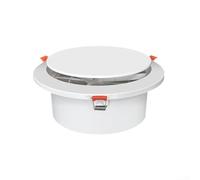 snowchecking Grille d'aération circulaire réglable avec filtre - Sortie d'air en ABS pour une qualité d'air intérieur saine - Pour applications de plafond suspendu (Φ150)