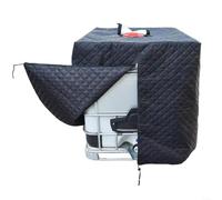 Snowchecking Housse de conteneur imperméable IBC en tissu Oxford 210D avec doublure isolante pour réservoir d'eau de 1000 L Protection hivernale Protection anti-poussière 120 x 100 x 116 cm